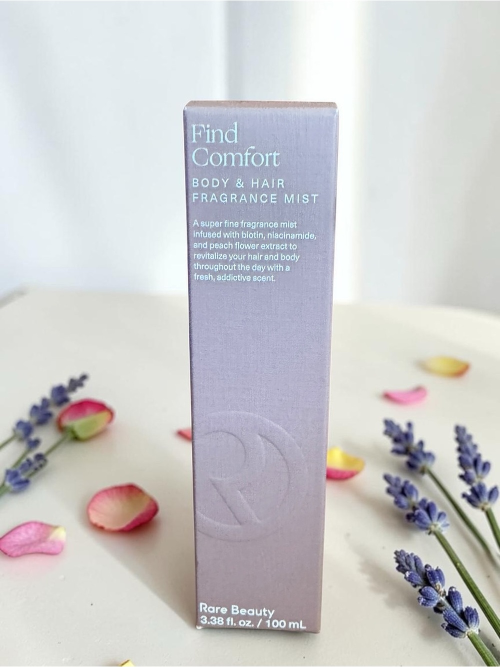 Rare Beauty Find Comfort Body & Hair Fragrance Mist 100mL empty